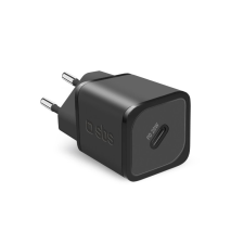 SBS PD USB-C Hálózati töltő - Fekete (20W) (TETRGAN1C20K) mobiltelefon kellék