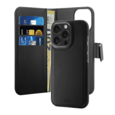 SBS Puro Eco-Leder Apple iPhone 16 Max Mágneses Flip Tok - Fekete (PUIPC16P67BOOKC3BLK) tok és táska