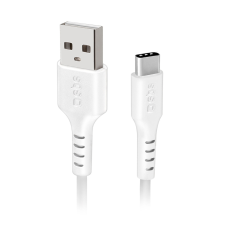 SBS TECABLEMICROC15W USB-A - USB-C kábel 1.5m - Fehér kábel és adapter