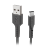 SBS TECABLETC3MTK USB-A apa - USB-C apa 2.0 Adat és töltőkábel - Fekete (3m) (TECABLETC3MTK)