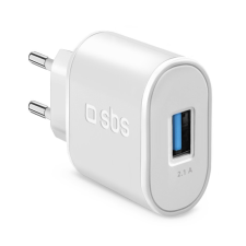 SBS TETR1USB2AWFAST 1x USB Type-A Hálózati töltő - Fehér (10W) (TETR1USB2AWFAST) mobiltelefon kellék
