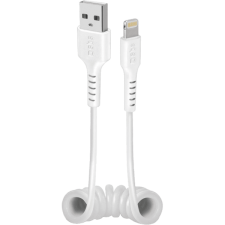 SBS USB-A apa - Lightning apa Adat- és töltőkábel 0.5m - Fehér (TECABLEUSBIP589SW) kábel és adapter
