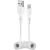 SBS USB-A apa - Lightning apa Adat- és töltőkábel 0.5m - Fehér (TECABLEUSBIP589SW)