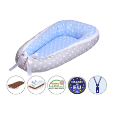  Scamp babafészek kókuszbetétes Blue Grey Stars BF005 babafészek