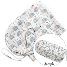  Scamp Formázható univerzális szoptatós párna pamut huzat - Hedgehog Grey kismama párna