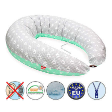  Scamp formázott gombos végű párna - Green Elephant kismama párna