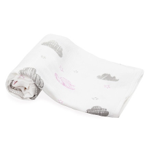 Scamp mintás rózsaszín felhős textilpelenka 3db mosható pelenka