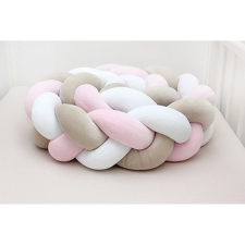  Scamp rácsvédõ fonott 180cm Fehér-Bézs-Rózsaszín RFT001 180CM babaágynemű, babapléd