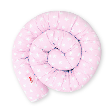 Scamp rácsvédő hengerpárna 210cm Rosa Stars BRVE008 210CM babaágynemű, babapléd