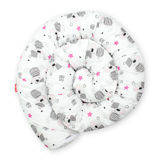 Scamp rácsvédő hengerpárna 210cm White Grey Bears BRVE010 210CM babaágynemű, babapléd
