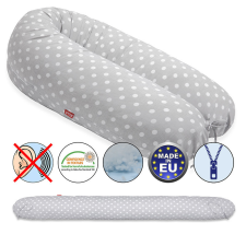 Scamp Szoptatós párna - Szürke alapon fehér pöttyök kismama párna