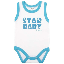 Scamp Ujjatlan baba kombidresz (68) - Star Baby kék kombidressz, body