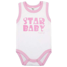 Scamp Ujjatlan baba kombidresz (68) - Star Baby rózsaszín kombidressz, body