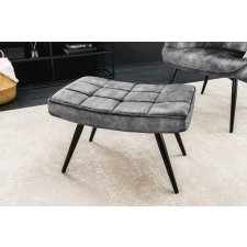 Scandinavia Design lábtartó Sweden szürke bársony bútor