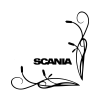 Scania oldalüveg matrica