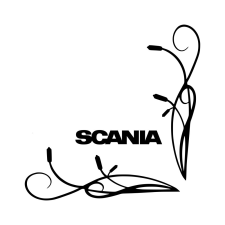 Scania oldalüveg matrica autó dekoráció