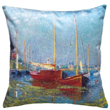 Scanquilt dekorační povlak na polštář Art Velvet monet-jachty lakástextília
