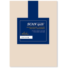 Scanquilt JERSEY ELASTIC LYCRA lepedő, bézs, 140×200 cm lakástextília