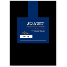 Scanquilt JERSEY ELASTIC LYCRA lepedő, fekete, 90×200 cm lakástextília
