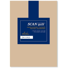 Scanquilt JERSEY ELASTIC LYCRA lepedő, mogyoróbarna, 140×200 cm lakástextília