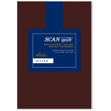 Scanquilt JERSEY ELASTIC LYCRA lepedő, sötétbarna, 90×200 cm lakástextília