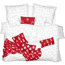 Scanquilt KLASIK ágyneműhuzat, fenyőfák, fehér-szürke lakástextília