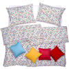 Scanquilt KLASIK DESIGN ágyneműhuzat, Barcelona, tarka, 140 × 200/70 × 90 cm