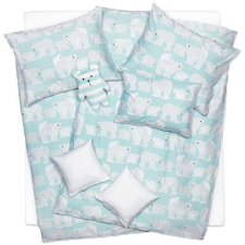 Scanquilt KLASIK DESIGN ágyneműhuzat, jegesmedvék, türkizkék-fehér (33923) lakástextília