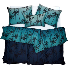 Scanquilt SATÉN DESIGN 140 × 200/70 × 90 cm ágyneműhuzat - kék night palms lakástextília