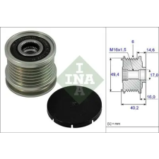 Schaeffler INA generátor szabadonfutó 535 0001 10 autóalkatrész
