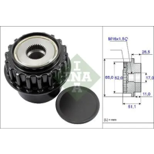 Schaeffler INA generátor szabadonfutó 535 0175 10 autóalkatrész