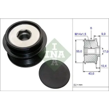 Schaeffler INA generátor szabadonfutó 535 0208 10 autóalkatrész