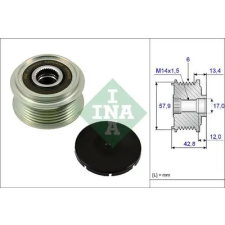 Schaeffler INA generátor szabadonfutó 535 0240 10 autóalkatrész