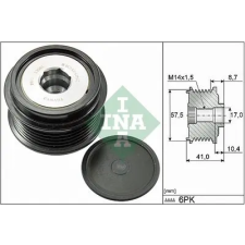Schaeffler INA generátor szabadonfutó 535 0282 10 autóalkatrész