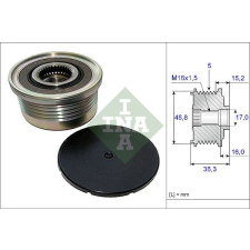 Schaeffler INA generátor szabadonfutó Schaeffler INA 535 0048 10 autóalkatrész