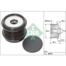 Schaeffler INA generátor szabadonfutó Schaeffler INA 535 0310 10 autóalkatrész