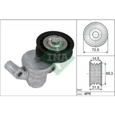 Schaeffler INA Szíjfeszítő, hosszbordás szíj 534 0705 10 autóalkatrész