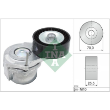 Schaeffler INA Szíjfeszítő, hosszbordás szíj Schaeffler INA 534 0438 10 autóalkatrész