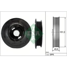 Schaeffler INA Szíjtárcsa, főtengely 544 0072 10 autóalkatrész