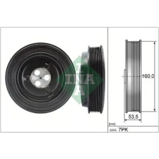 Schaeffler INA Szíjtárcsa, főtengely 544 0132 10 autóalkatrész