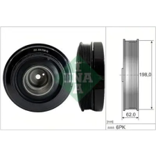 Schaeffler INA Szíjtárcsa, főtengely 544 0196 10 autóalkatrész
