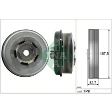 Schaeffler INA Szíjtárcsa, főtengely 544 0601 10 autóalkatrész