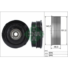Schaeffler INA Szíjtárcsa, főtengely Schaeffler INA 544 0069 10 autóalkatrész