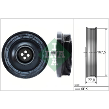 Schaeffler INA Szíjtárcsa, főtengely Schaeffler INA 544 0137 10 autóalkatrész