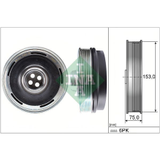 Schaeffler INA Szíjtárcsa, főtengely Schaeffler INA 544 0169 10 autóalkatrész