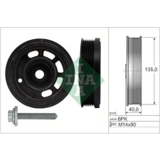 Schaeffler INA Szíjtárcsa készlet, forgattyús tengely 544 0172 20 autóalkatrész