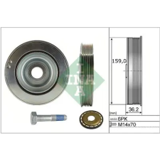 Schaeffler INA Szíjtárcsa készlet, forgattyús tengely 544 0173 21 autóalkatrész