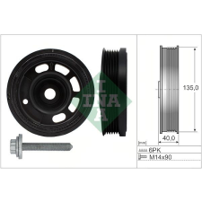 Schaeffler INA Szíjtárcsa készlet, forgattyús tengely Schaeffler INA 544 0172 20 autóalkatrész