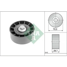 Schaeffler INA Szíjtárcsa/vezetőgörgő, hosszbordás szíj 532 0254 10 autóalkatrész