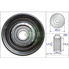 Schaeffler INA Szíjtárcsa/vezetőgörgő, hosszbordás szíj 532 0580 10 autóalkatrész
